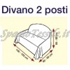 Misure Copridivano 2 Posti