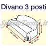 Misure Copridivano 3 Posti