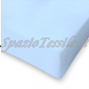 lenzuola con angoli flanella azzurro