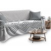 Copritutto 100% Cotone Zig Zag Beige