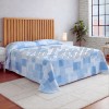 Copriletto Piquet Brick Azzurro