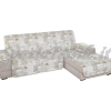 Copridivano con penisola Shabby beige  2 posti