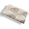 COPRITUTTO COPRILETTO COPRIDIVANO STAMPATO FOGLIA BEIGE 46