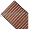 tappeto bamboo degradee bordato marrone