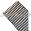 tappeto bamboo degradee bordato grigio