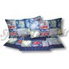 Completo lenzuola denim blu