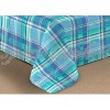 Trapunta Microfibra Tartan Blu