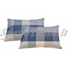 Coppia Federe Flanella Scotland Azzurro