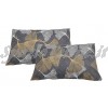 Coppia federe flanella ginko giallo