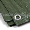 TELONE COPRI TUTTO - TELO IMPERMEABILE PVC OCCHIELLATO DUBLEFACE VERDE BLU