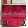 TENDA ARREDO 140X290 EFFETO SETA CON ANELLI BORDEAUX