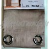 TENDA ARREDO 140X290 EFFETO SETA CON ANELLI TORTORA