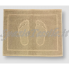 Tappeto Bagno Foot Impronte Beige