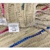 Tappeto pezzotto pelle cotone con frange