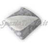 plaid pile oso fiori grigio