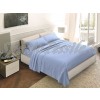Completo lenzuola percalle singolo Azzurro