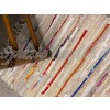 Tappeto pezzotto pelle cotone con frange