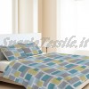 Copriletto Piquet Square azzurro