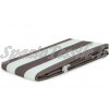 tenda da sole righe marrone