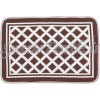 tappeto rombi 50x80 marrone
