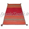 Tappet kilim con nappe rosso