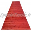 tappeto bamboo tinta unita rosso