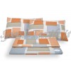 Completo lenzuola square arancio