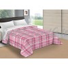 Trapunta Microfibra Tartan Rosa
