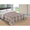 Trapunta Microfibra Tartan Rosso Grigio