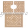 set 3 pezzi tappeto bagno sardo natural ch beige